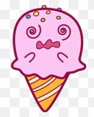 Ice Cream Emoji Whatsapp - Crying Ice Cream Cartoon,Ice Emoji
