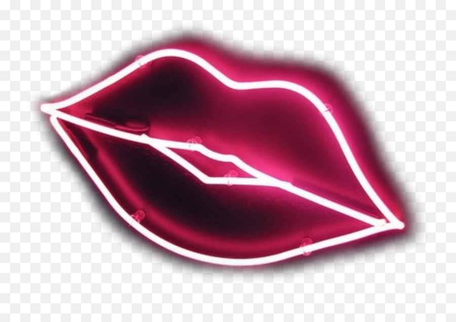 Lips Kiss Png - Neon Lips Kiss Transparent Neon Love Neon Lips Transparent Background Emoji,Lipstick Kiss Emoji