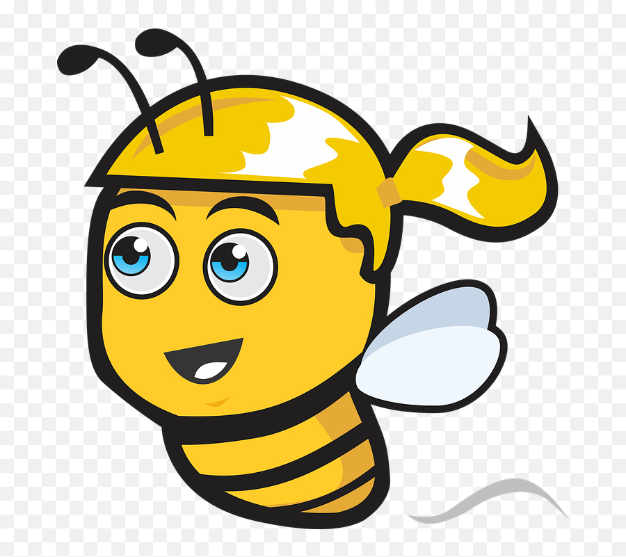 Bee Icon Png 219289 - Free Icons Library Female Cute Cartoon Bee Emoji,Bumblebee Emoji