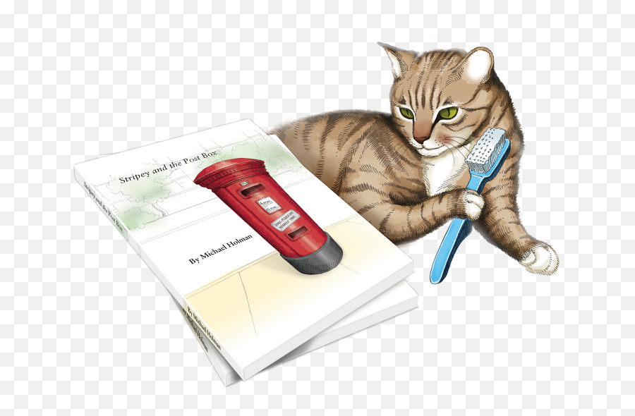 Stripey The Post Box - Tabby Cat Emoji,Skunk Emoji Copy And Paste