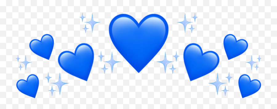 Emoji Wallpaper - Blue Hearts Transparent Background,Martini Emoji
