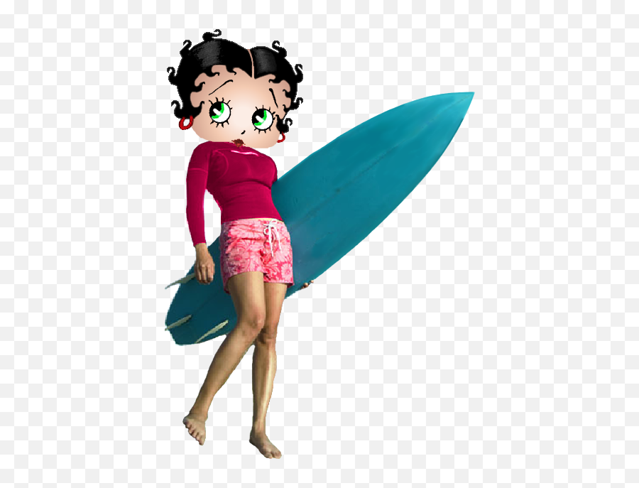 Betty Boop Surf Rider Betty Boop Betty Boop Pictures Boop - Betty Boop Exercise Emoji,Surfer Emoji