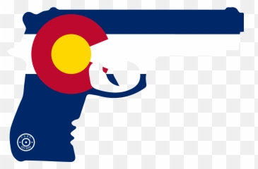 Guns Clipart Amendment - Colorado Flag Emoji