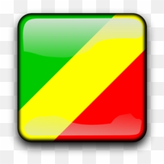 Congo Vector Flag Button - Portable Network Graphics Emoji