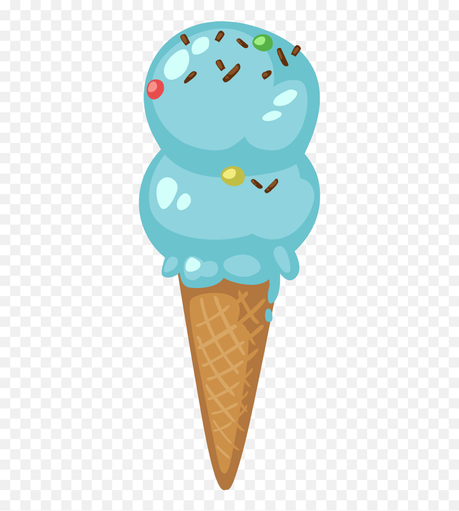 Icecream Clipart Blue Icecream Blue - Cute Ice Cream Clipart Emoji,Ice Cream Cone Emoji