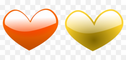 Yellow Orange Green Heart Color - And Hearts Emoji