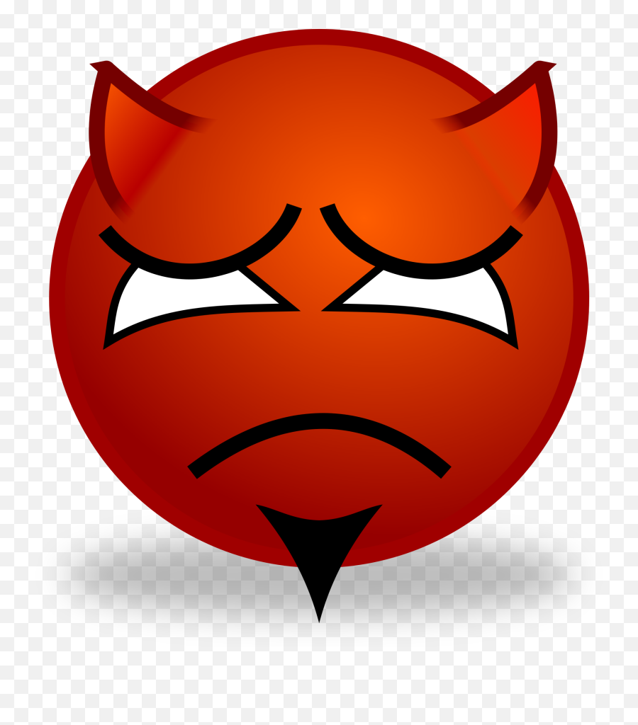 Devil Png - Sad Devil Smiley Emoji,Emoticon Faces