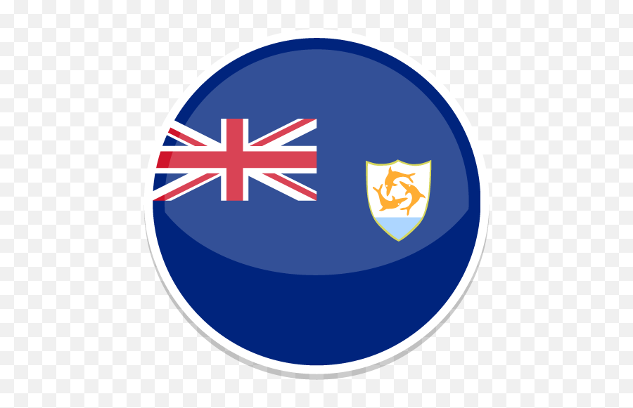 Anguilla Icon - Cook Islands Circle Flag Emoji,Anguilla Flag Emoji