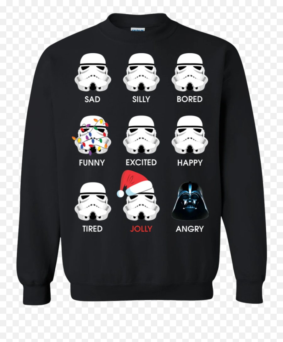 Christmas Star Wars Emoji Emotion Xmas Sweatshirt - Christmas Star Wars,Star Wars Emoji