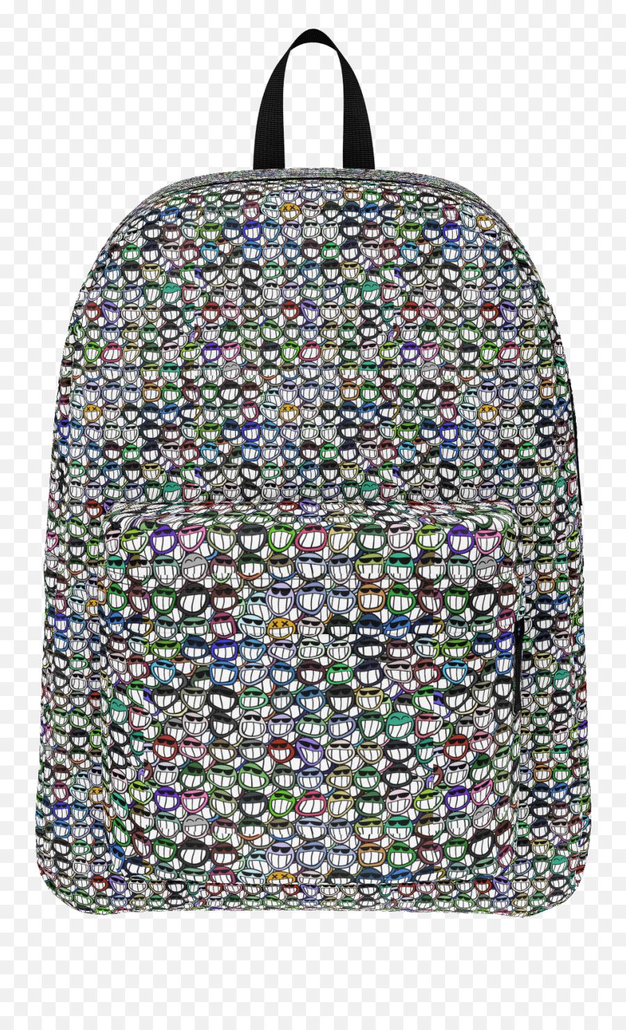 Happy Cartoon Faces Large Tote - Garment Bag Emoji,Backpack Emoji