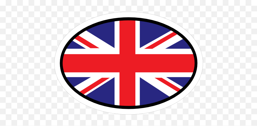 Great Britain Gb Flag Oval With No Words Sticker - England And Red Flag Emoji,Croatia Flag Emoji