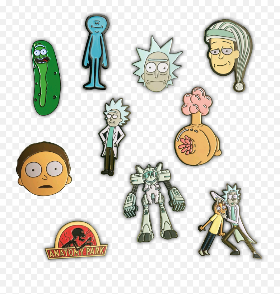 28 Rick And Morty Clipart Rick Face Free Clip Art Stock - Rick And Morty Enamel Pins Emoji,Anime Emotion Symbols