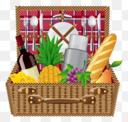 June Clipart Picnic Basket June Picnic Basket Transparent - Picnic Basket Free Clipart Emoji,Basket Emoji