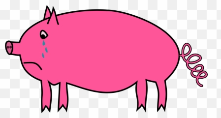 Crying Pig Vector Clipart Image - Pig Crying Clipart Emoji,Emojis