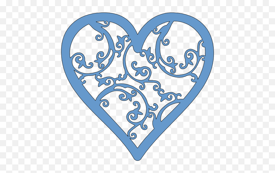 Blue Heart Turquoise Heart Emoji Blue Teal Heart - Filigree Heart Clip Art,Chocolate Swirl Emoji