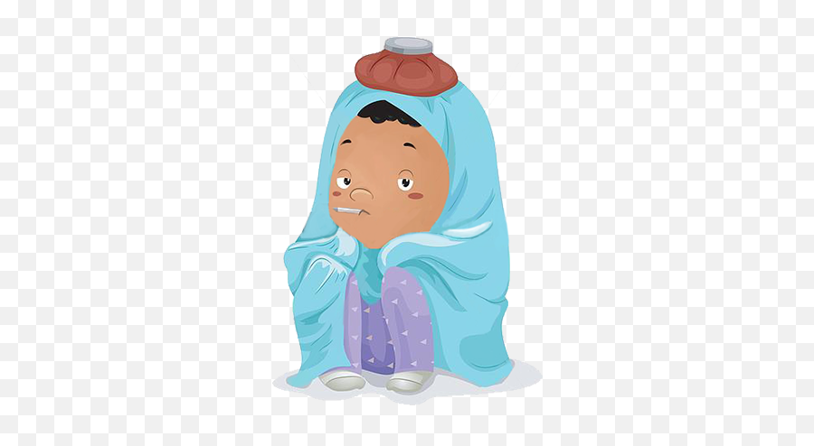 Cold Common Cold Transparent Png - Kid Flu Clipart Emoji,Freezing Emoticon