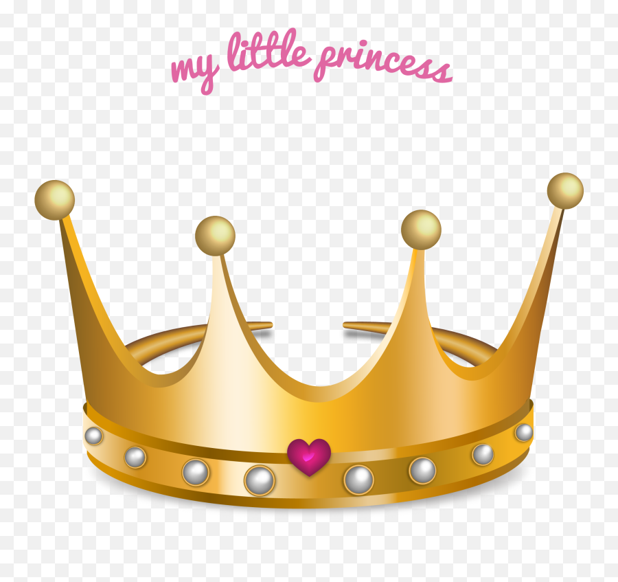 Princess Gold Crown Clipart Png - Gold Little Princess Crown Emoji,Princess Emoji Png