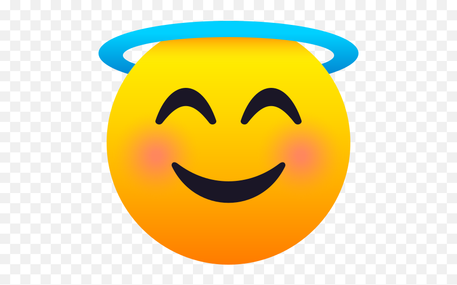 Emoji Smiling Angel Face With A Halo - Emoji Con Cara Feliz,Mouth Drooling Emoji