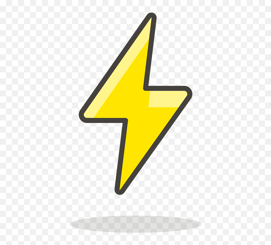 High Voltage Emoji Clipart Free Download Transparent Png - Tension Icono,Lightning Bolt Emoji Png