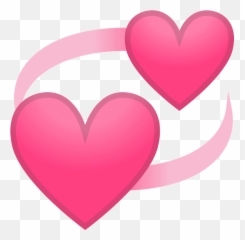 Revolving hearts emoji clipart Free download transparent - Pink Heart Emoji