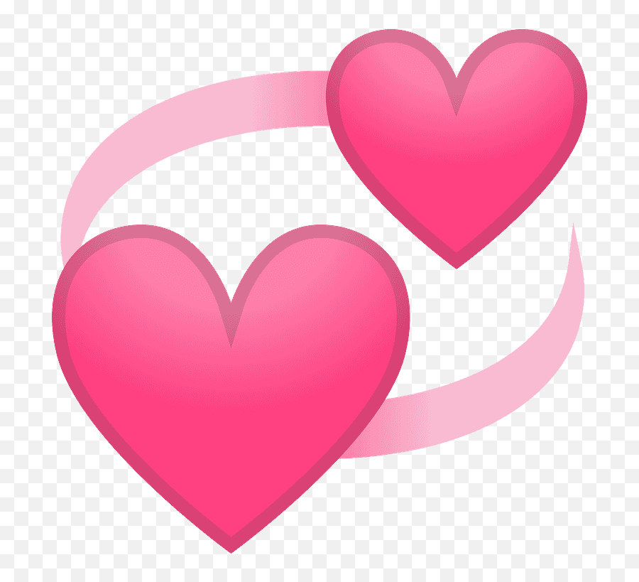 Revolving Hearts Emoji Clipart Free Download Transparent - Revolving Pink Heart Emoji,Blue Heart Emoji