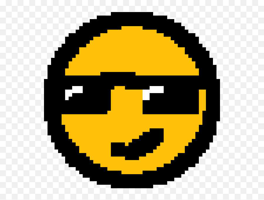 Pixilart - Cool Emoji By Mastergaming13y Brawl Stars Logo Pixel Art,Locked Emoji