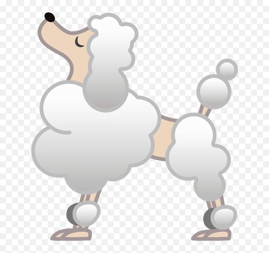 Poodle Emoji Clipart - Pudel Emoji,Android Dog Emoji