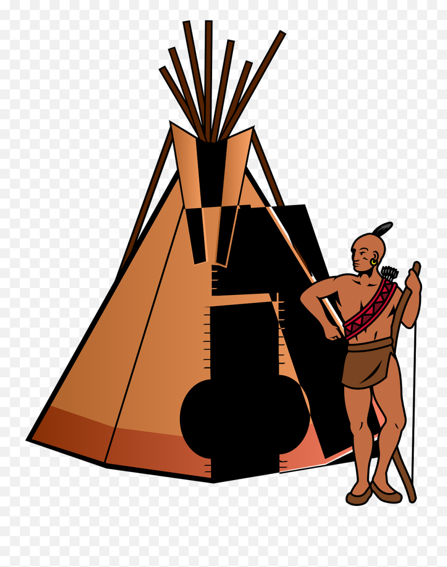 Tent Teepee Home Thanksgiving People - Native American Teepee Clipart Emoji,Cherokee Indian Flag Emoji