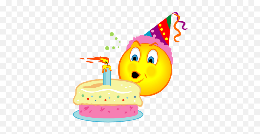 Pin - Emoji Birthday Clipart,Emoji Birthday Cake