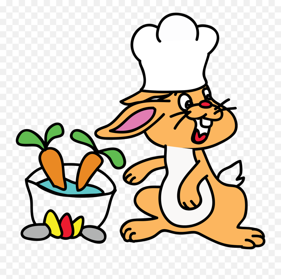 Rabbit Cooking Carrot Food Healthy - Famous Rabbit Emoji,Bunny Ears Emoji