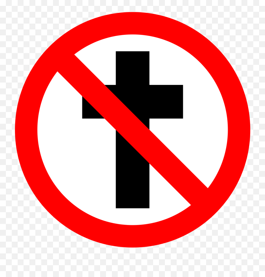 No Cross - Anti Christian Emoji,Inverted Cross Emoji