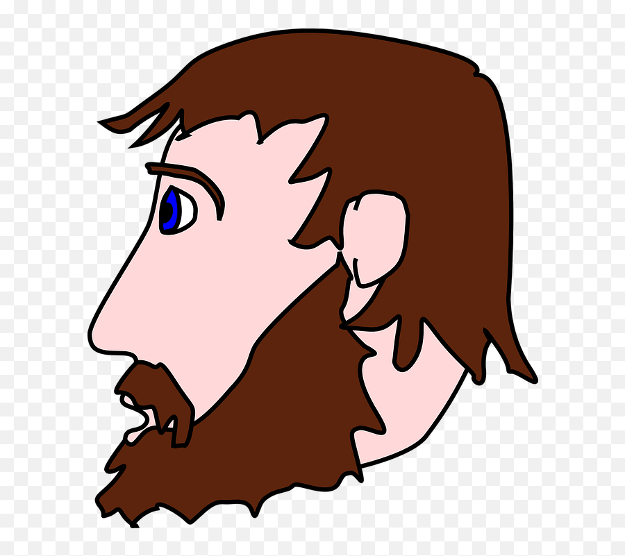 Beard Man Profile - Man Head Side Vector Emoji,Beard Emoji Android