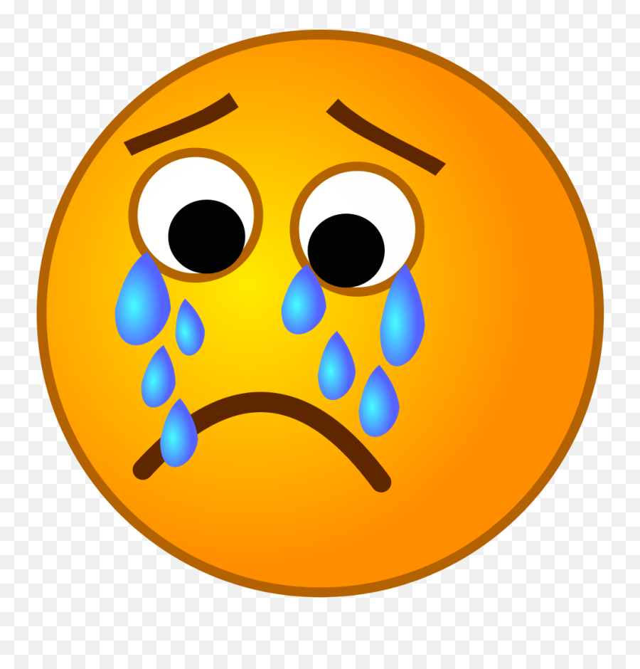 Crying Emoji Flashcards - Crying Clipart Face,Crying Emoji