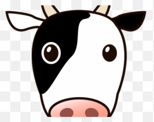 Cow Face Cartoon - Drawing Cartoon Cow Face Emoji,Emoji Cow