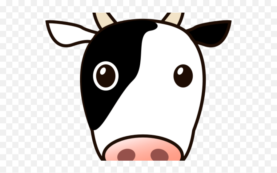 Cow Face Cartoon - Drawing Cartoon Cow Face Emoji,Emoji Cow