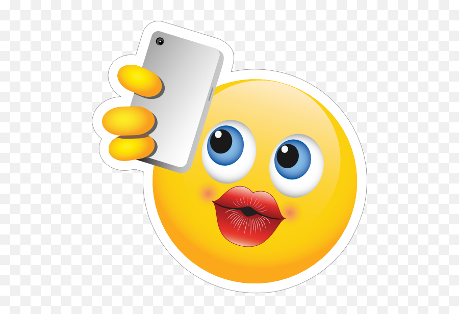 Cute Selfie Female Emoji Sticker - Emoji De Selfie,Cute Emoji