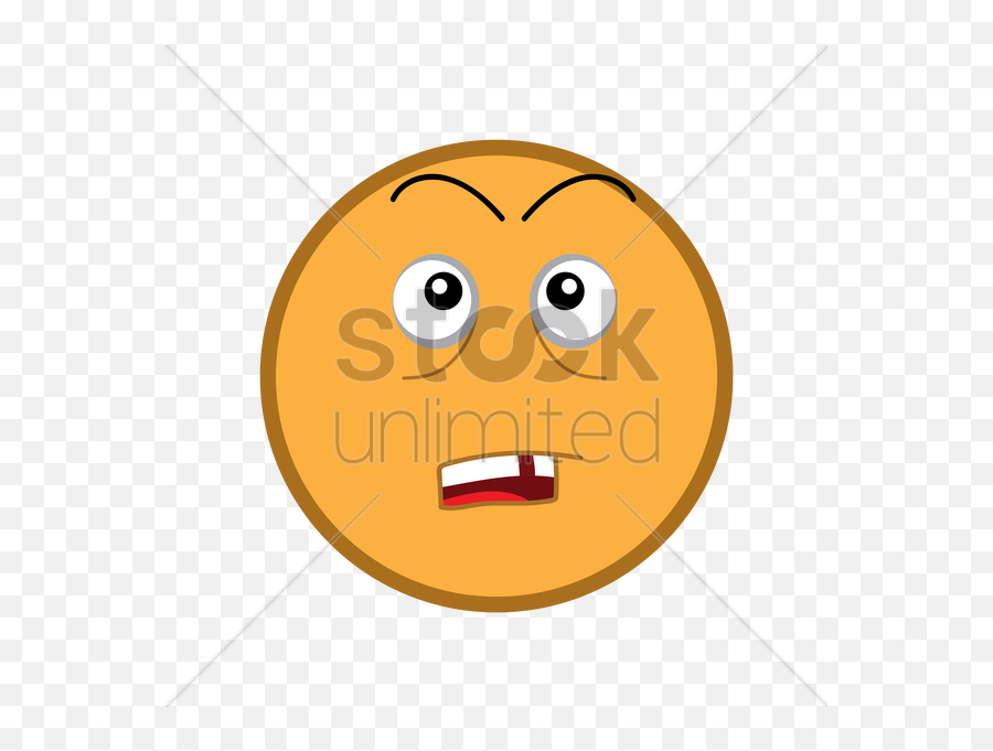 Amazed Emoticon Vector Image - Cartoon Emoji,Amazed Emoticon