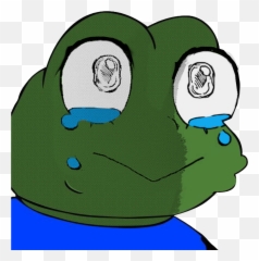 Frog Meme Crying Transparent Png Image - Pepe The Frog Cry Emoji,Crying Face Emoji Meme
