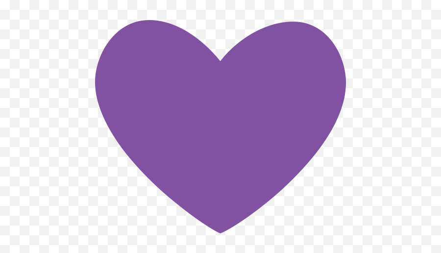 Purple Heart Emoji For Facebook Email Sms - Purple Heart Clip Art,Heart Emoji Png