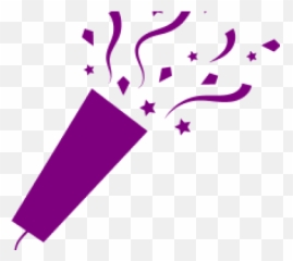 Confetti Clipart Purple - Navy Blue Art Emoji