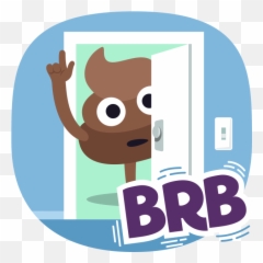 Stickers - Brb Poop Emoji Png,Holy Crap Emoji