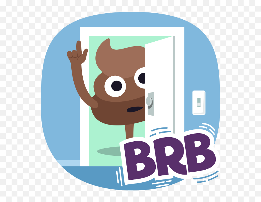 Stickers - Brb Poop Emoji Png,Holy Crap Emoji