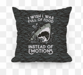 Food Instead Of Emotions Throw Pillow - M Lady Body Pillows Emoji