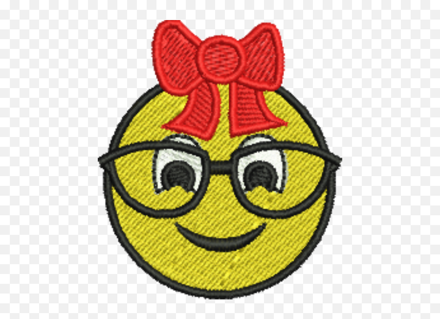 Emoji Smiling With Glasses And Red Bow Iron - Emergency Medical Services,Trophy Emoji
