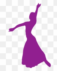 Dancer Clipart Purple - Siluet Tari Emoji,Couple Dancing Emoji