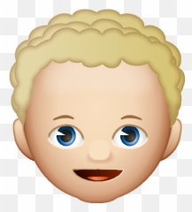 Hair Boy Emoji - Cartoon