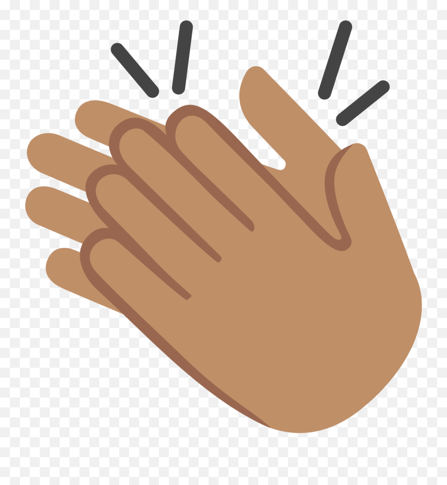 Emoji U1f44f 1f3fd - Clapping Emoji Transparent Background,Open Hands Emoji