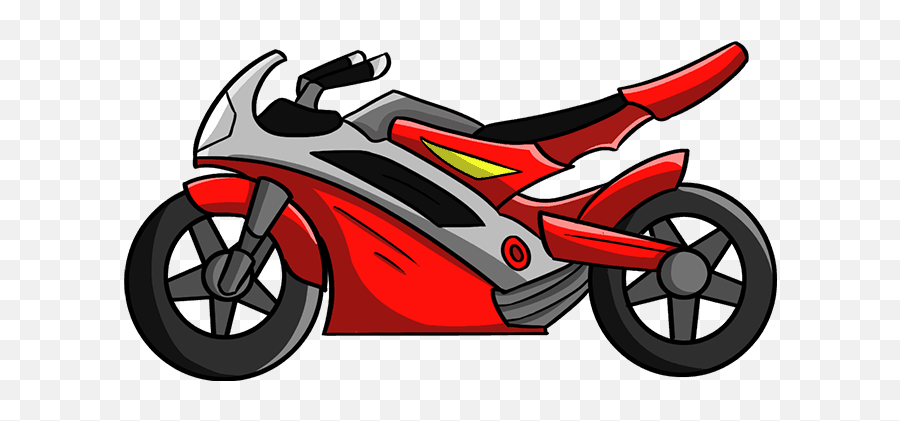 How To Draw A Motorcycle - Really Easy Drawing Tutorial Draw A Motorcycle Easy Emoji,Harley Davidson Emoji