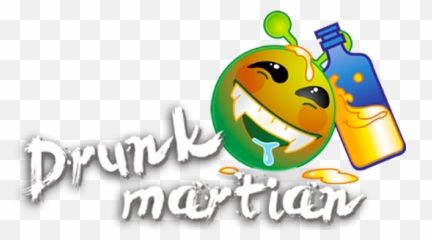Drunk Martian - Smiley Emoji,Drunk Emoticon