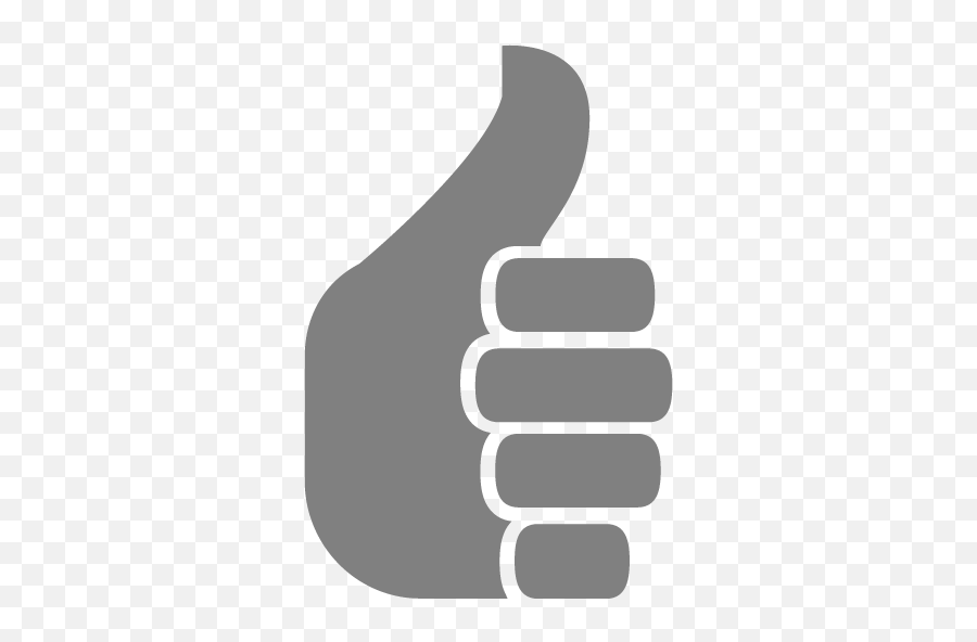 Gray Thumbs Up 3 Icon - Free Gray Thumbs Up Icons Gray Thumbs Up Icon Emoji,Thumbs Up Emoji Black And White